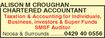 Alison M Croughan Chartered Accountant - Accountants Perth 1