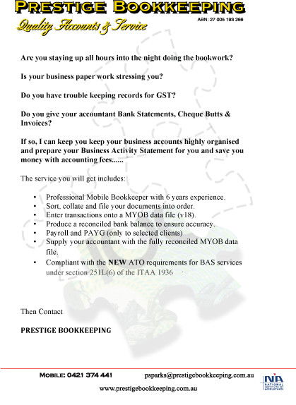 Prestige Bookkeeping - Accountants Perth 0